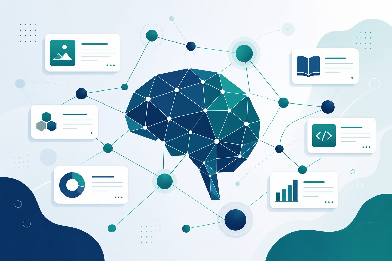 High-tech circuit boards and optical fibers representing AI engineering