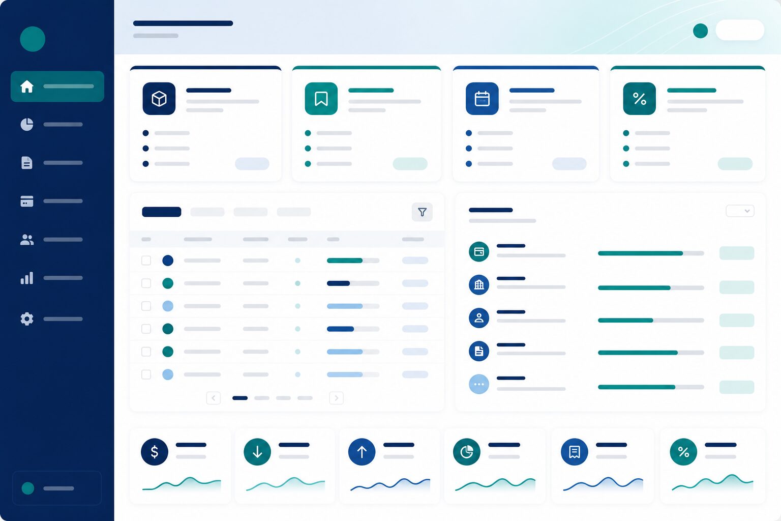 Fee and billing management dashboard