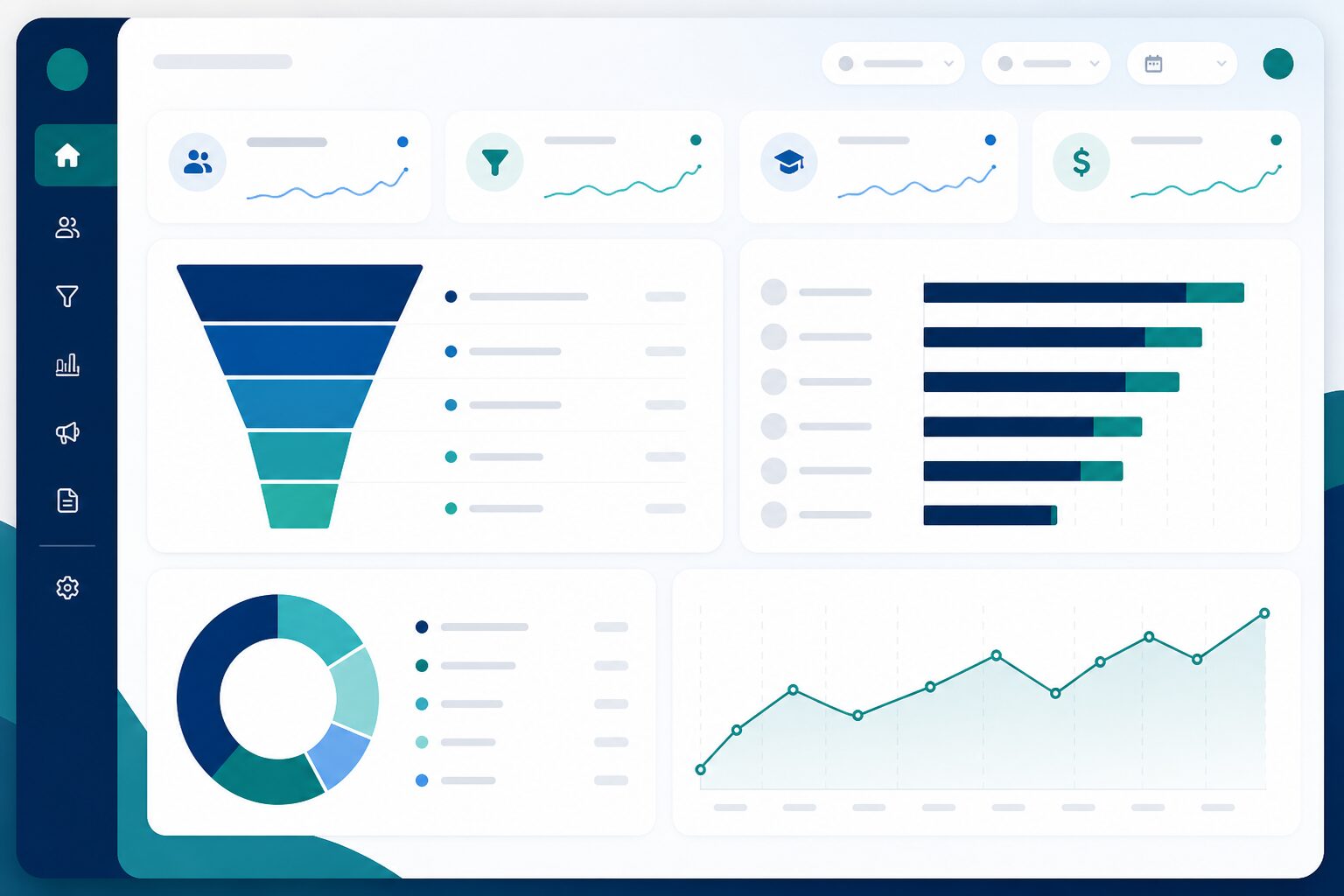 Enrollment analytics dashboard