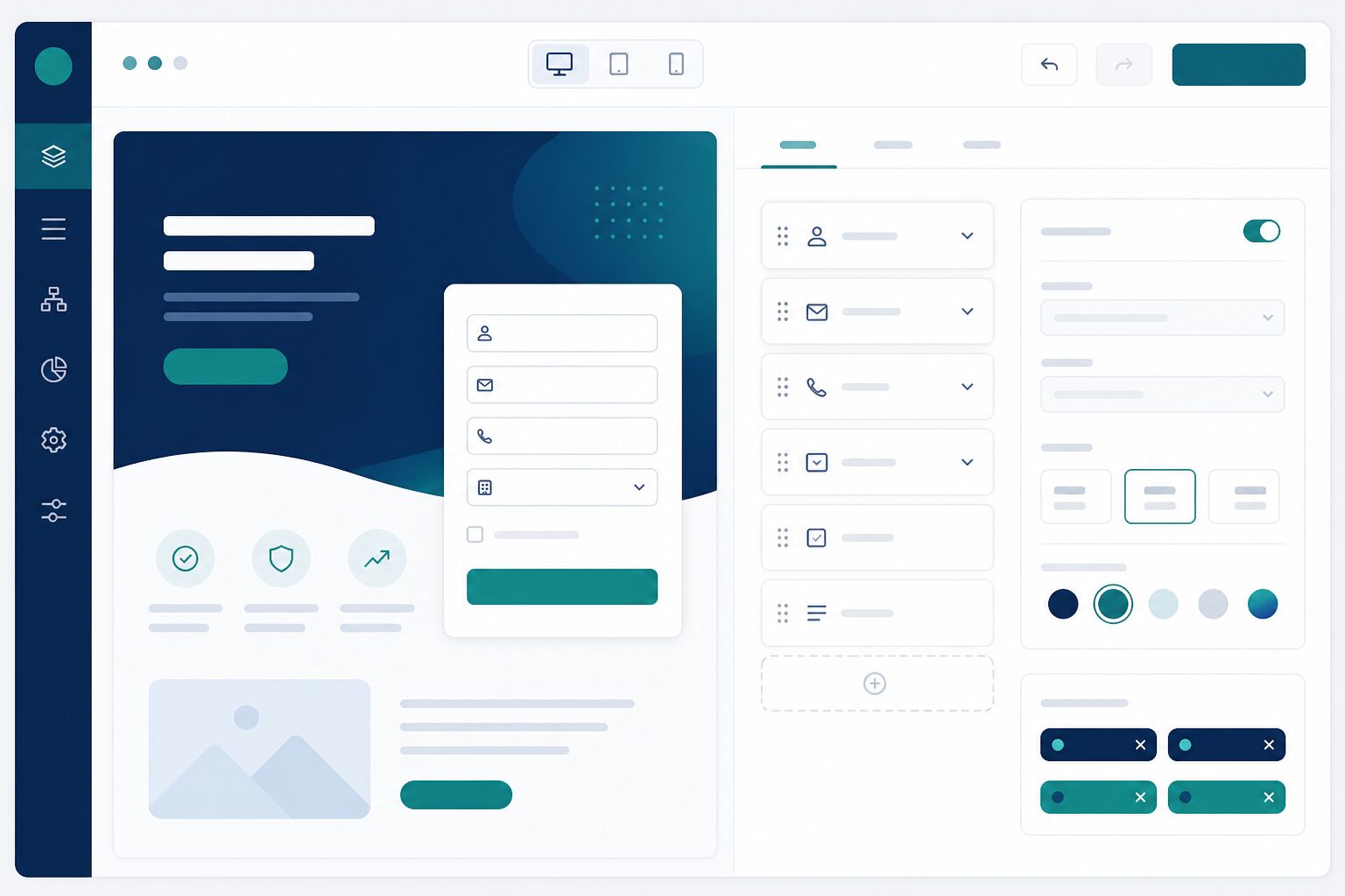 Website form builder and lead capture