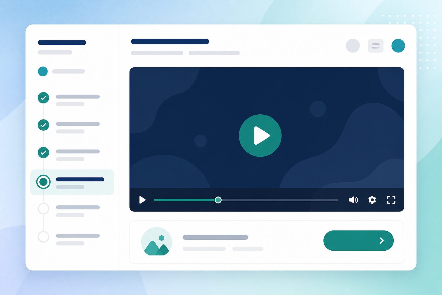 Learner continue-learning screen