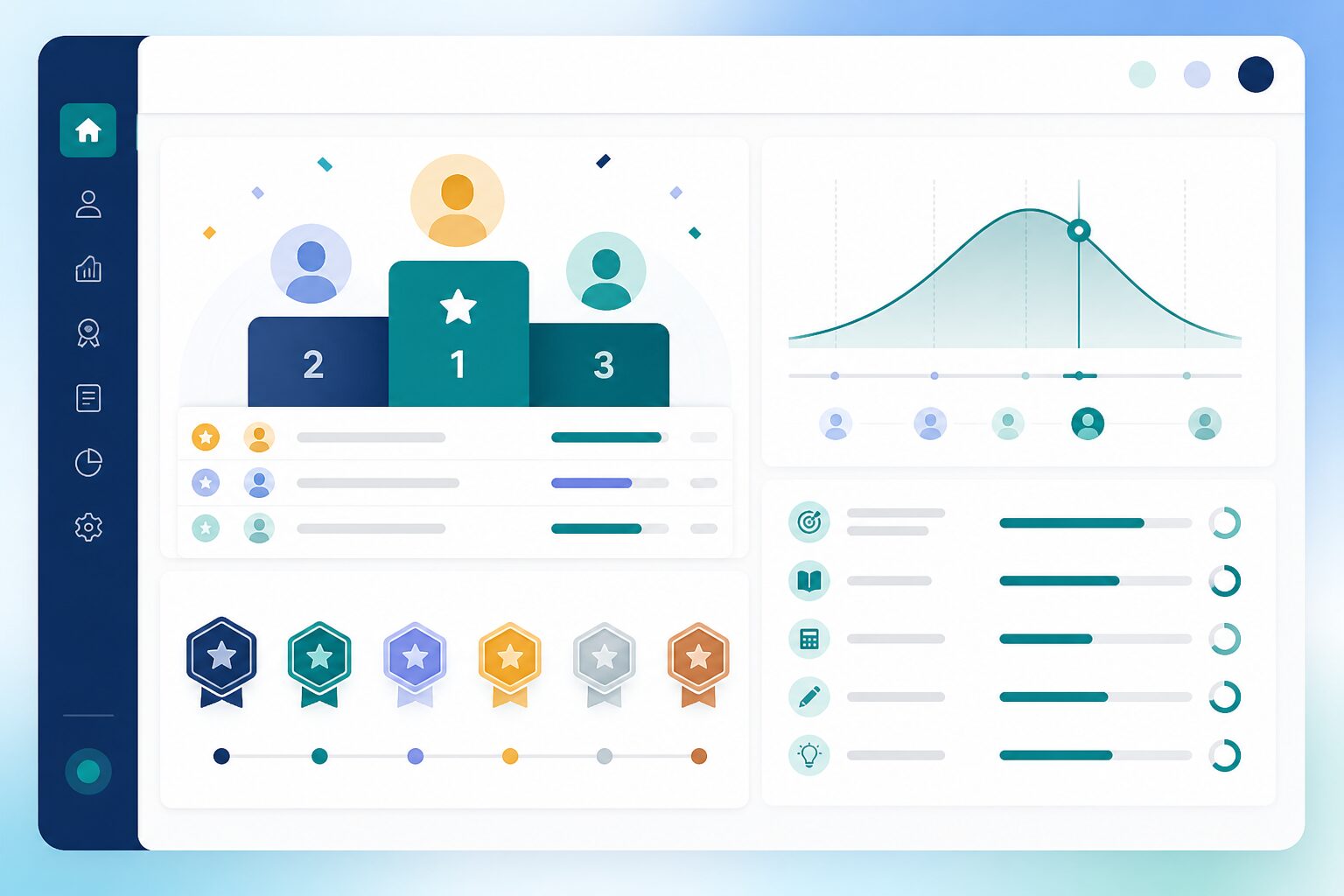 Ranking and scorecard dashboard